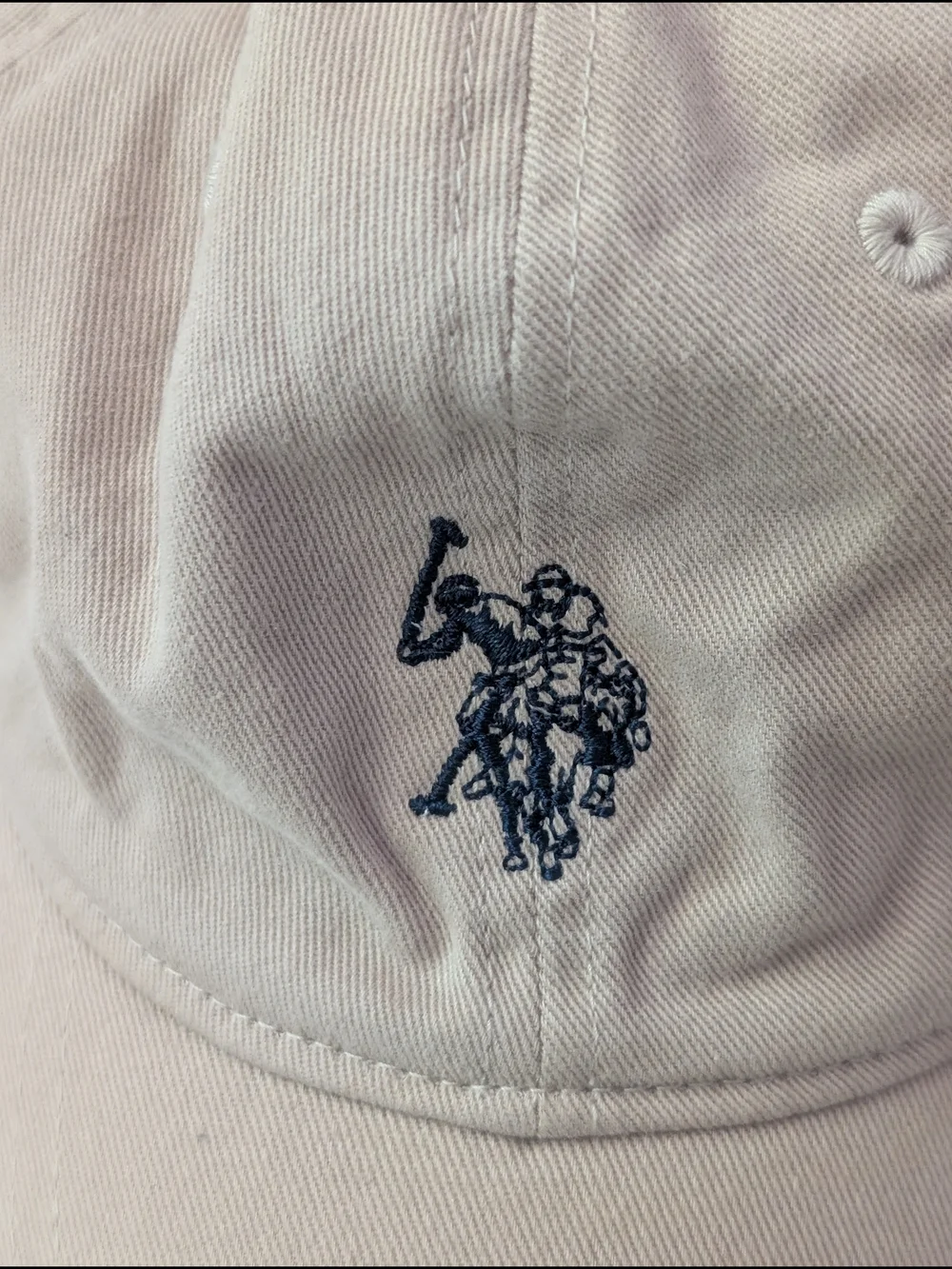 U.S. Polo Assn. Beige Baseball Cap Adjustable Solid Casual Men One Size USA